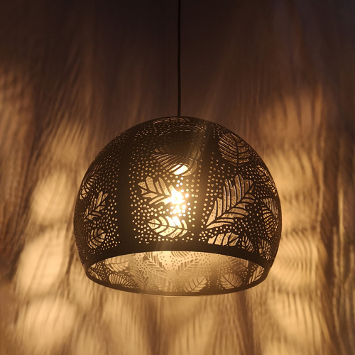 Iron hanging outlet light fixtures